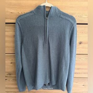 Lululemon Men's Medium Blue Half-Zip Sweater